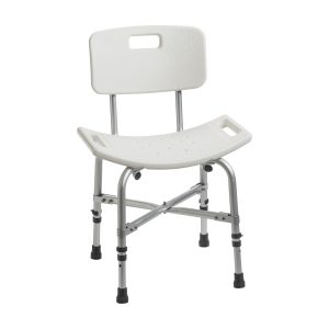 Bariatric Heavy Duty Bath Bench with Backrest, White