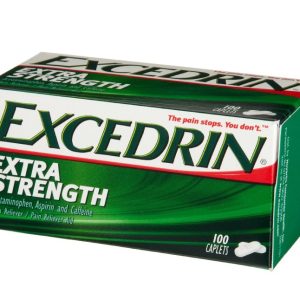 Excedrin Extra Strength Pain Relief Caplets, Headache Relief, 100/Bottle